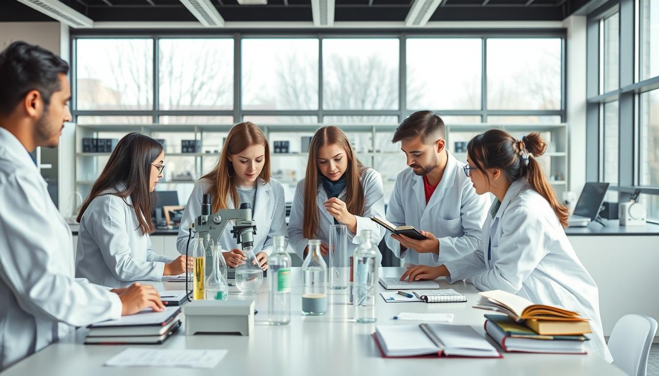 Modern university campus for students